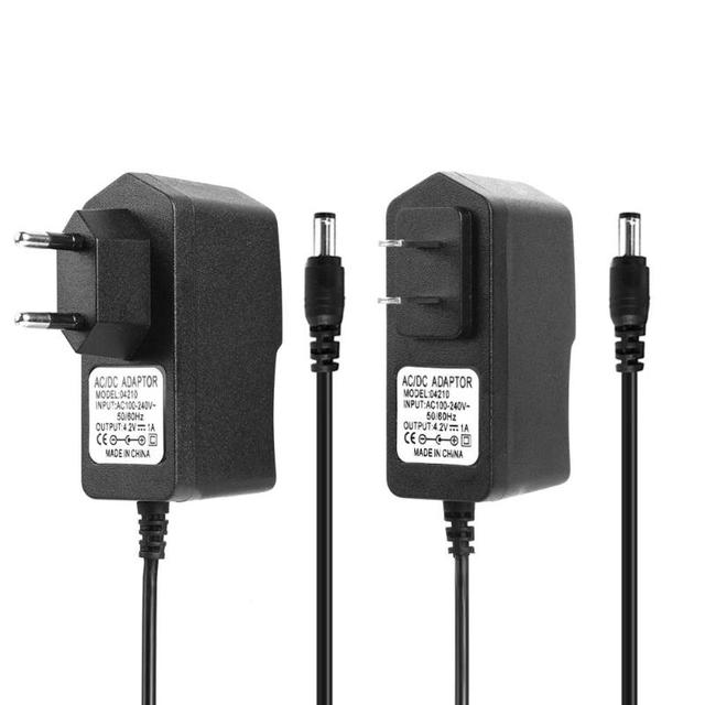 4.2V 8.4V 12.6V 1A 2A AC DC Power Adapter for 18650 Lithium Battery Charger