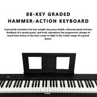 Beisite S-216 88-Key Digital Upright Piano Keyboard French Dream Source Portable Beginner-Friendly Includes Case Solid Wood