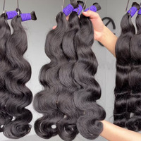 Extensiones de Cabello Virgen Brasileño, Cabello Virgen Crudo con Cutícula Alineada, Extensiones de Cabello Virgen Brasileño al por Mayor Sin Procesar, Proveedores de Cabello