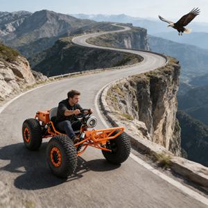 Go Karts para Adultos con Descuento por Volumen de Fábrica, Go <span class=keywords><strong>Kart</strong></span> Eléctrico de Derrape de 3000W para Adultos, Todoterreno para Playa y Juego - Product Image 1