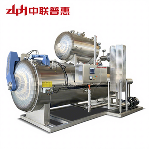<span class=keywords><strong>Autoclave</strong></span> à pulvérisation d'eau ZLPH CE ASME pour usine alimentaire, stérilisateur de produits laitiers SUS304, machine de retorte - Product Image 1