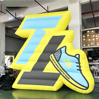 Patins à roulettes gonflables géants pour la publicité, modèle de chaussures gonflables surdimensionnées pour la décoration d'événements