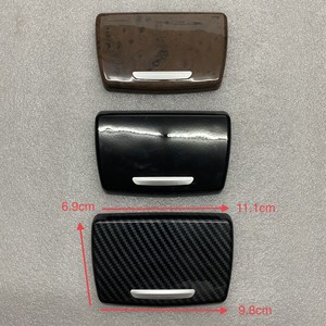 Cubierta para Cenicero de BMW Serie 5, Fibra de Carbono, Negro Caoba, Deslizable, Desmontable, Panel Integrado de Lujo - Product Image 1