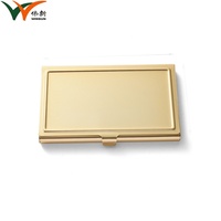 Porte-cartes de visite promotionnel multifonctionnel en aluminium vierge, personnalisable avec logo, en stock, à prix abordable