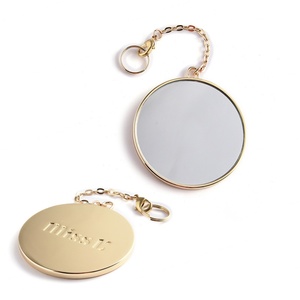 Hand <b>Small</b> Pocket <b>Mirrors</b> Gold Pendant Special Private Label Mini Cosmetic <b>Mirror</b> - Product Image 3