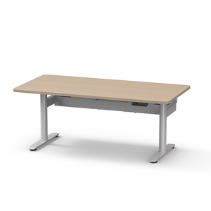 <b>Height</b> <b>Adjustable</b> <b>Desk</b> Legs Round Tube Metal Dual Motor Minimalist Design For Office Home Use - Product Image 5