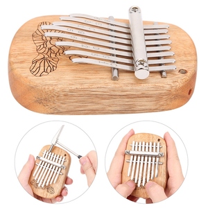 GECKO K& # Kalimba 8209 8CA, Strumento a Percussione in Legno di Canfora, 8 Tasti con Foro per Appendere - Product Image 5