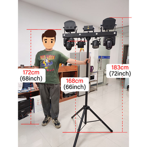 Lumière LED laser à tête mobile RGBWA sans fil portable avec support pour boîte de nuit KTV DJ scène Performance effet de faisceau contrôle DMX - Product Image 4