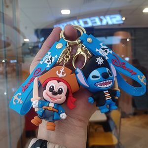 Porte-clés Mickey et Minnie en PVC écologique durable, figurines Donald Duck et Margarida, pendentif de voiture pour couples, cadeau - Product Image 1