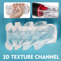 S-hande Masturbateur masculin vibrant à 9 modes, stimulation trilingue, 3 modes de succion, godet de masturbation, jouet sexuel pour hommes