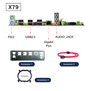 NUEVO Kit de Placa Base para PC de Escritorio X79, Combo con CPU <span class=keywords><strong>Intel</strong></span> <span class=keywords><strong>Xeon</strong></span> <span class=keywords><strong>E5</strong></span> <span class=keywords><strong>2690</strong></span> <span class=keywords><strong>V2</strong></span> y RAM DDR3 ECC, Producto Nuevo, Placa Madre X79 - Product Image 5