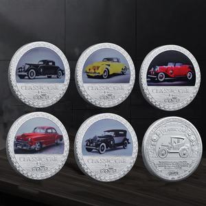 Set di Monete Vintage per <span class=keywords><strong>Auto</strong></span> <span class=keywords><strong>d</strong></span>'<span class=keywords><strong>Epoca</strong></span> Placcate Argento Colorate Gettoni Metallici Personalizzati Modello <span class=keywords><strong>Auto</strong></span> <span class=keywords><strong>d</strong></span>'<span class=keywords><strong>Epoca</strong></span> Pronta Consegna Diretta dalla Fabbrica - Product Image 1