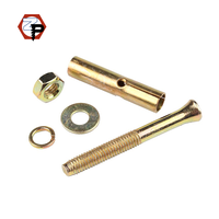 Ancres à expansion en acier au carbone M6 M8 M10 M12 M16, couleur jaune, zinguées, pour fixation de construction