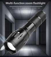 Lampe torche en alliage d'aluminium à zoom réglable, facile à utiliser, étanche, mini torche pour les aventures en plein air et les situations d'urgence quotidiennes