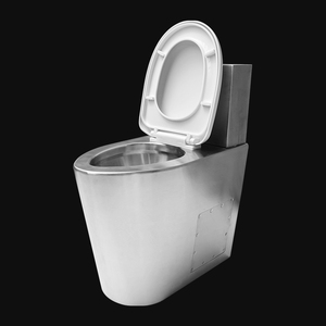 WC en acier inoxydable 304 à séparation fècale-urinaire, design spécial Kuge, en stock - Product Image 3