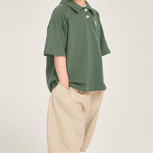 เสื้อยืดเด็กชายแขนสั้นเด็กสไตล์เกาหลีเสื้อโปโลบางเด็กเล็กฤดูร้อนสไตล์ใหม่ผ้าฝ้ายแท้ครึ่งแขน - Product Image 6
