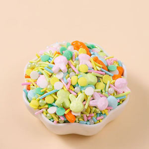 <span class=keywords><strong>Confeti</strong></span> de Pascua al por Mayor, Flores Comestibles, Cabezas de Conejo, Perlas de Azúcar, Mezcla de Chispas para Decoración de Pasteles - Product Image 2