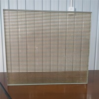 Verre de sécurité trempé, maille métallique, tissu, verre feuilleté