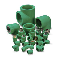 Vert blanc 25Mm 75Mm 4M 110Mm plomberie Ppr raccords de tuyauterie d'eau bride robinet coude croix Y réduction té réparation selle pinces