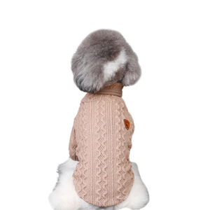 Camisa de assentamento Pet Puppy Coat Dog <span class=keywords><strong>Clothes</strong></span> Teddy Breathable <span class=keywords><strong>Clothes</strong></span> Primavera e Outono Hot Sale Corrugated Turtleneck Wool - Product Image 4