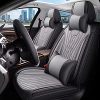 Housse de siège de voiture universelle en cuir, style professionnel, protection intérieure, ensemble complet, toutes saisons, pour la plupart des véhicules - Vente chaude