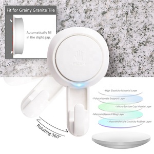 Taili accessoires <span class=keywords><strong>de</strong></span> salle <span class=keywords><strong>de</strong></span> bain durables sans perçage mural puissant ventouse crochets <span class=keywords><strong>support</strong></span> <span class=keywords><strong>de</strong></span> <span class=keywords><strong>cintre</strong></span> en plastique - Product Image 4