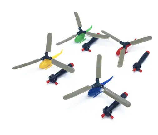 Divertido helicóptero de mano volador al aire libre avión juguetes para niños jugando