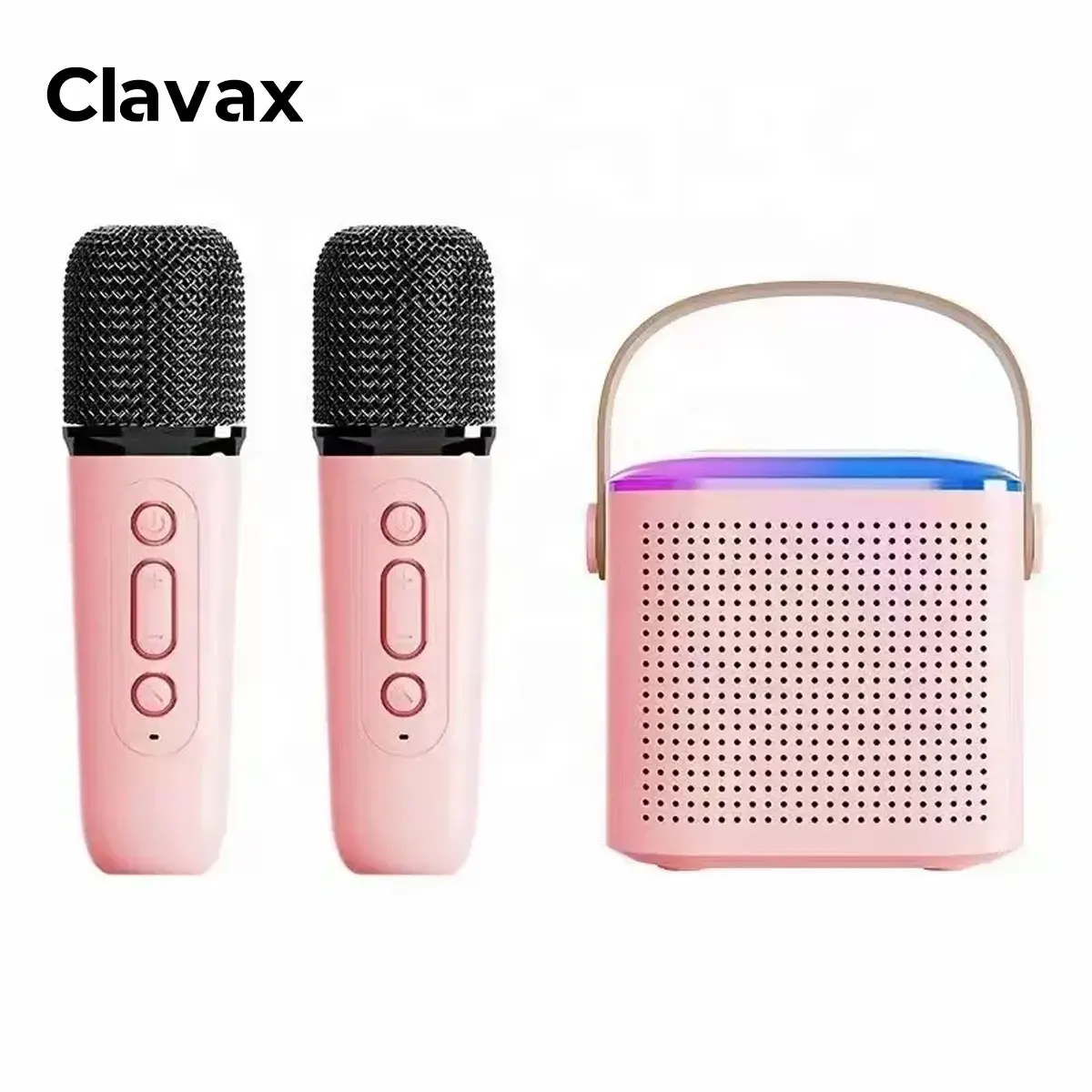 Clavax CLS-Y1 Chất Lượng Cao 2 Kênh Xách Tay Mini Bluetooth Loa Được Xây Dựng Trong Card Âm Thanh Với Micro Không Dây Cho Karaoke