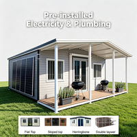 Casa Contenedor Prefabricada Expandible, Lista para Energía Solar, con Certificado Eléctrico de Seguridad, para Sitios de Glamping de Lujo