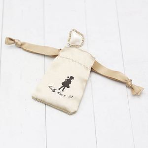Drawstring Pouches Wedding Band Gift Jewelry Storage Bags Hot Wholesale Gold Satin Jewelry Packing Custom Size Accepted 500pcs - Product Image 6