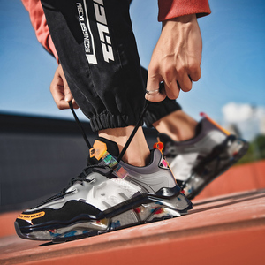 Malha de alta qualidade dos homens Respirável Running Shoes-Nova Moda Suave Athletic <span class=keywords><strong>Sneakers</strong></span> para Treinamento de Verão Primavera-Tamanho Grande 45 - Product Image 5