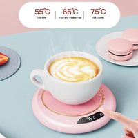 Calentador de Tazas Eléctrico Inteligente USB para Oficina y Hogar, Calentador de Tazas de Café, Té y Agua, Placa Calefactora de Bebidas para Escritorio, Calentador de Tazas de Leche