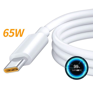 65W Super Flash VOOC USB C Fast Type c Charging Charger Cable Data Cable for OPPO