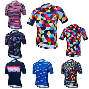 Manufacturer custom cycling jerseys men's short sleeves breathable quick dry cycling jersey OEM cycling clothing