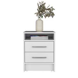 DB Table de chevet minimaliste moderne Chase Armoire de chevet compacte avec étagère et tiroirs pour le rangement de la chambre dans les appartements - Product Image 6