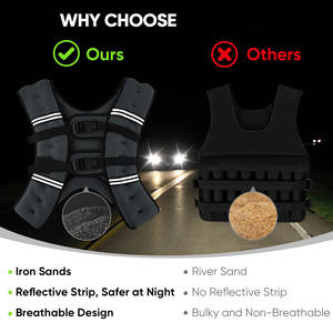 Chaleco con peso ajustable para mujer, 6 pesas de arena de hierro para entrenamiento de fuerza, chaleco con peso Lecheng K19, chaleco táctico portaplacas. - Product Image 6