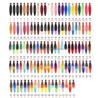 Couleurs personnalisées yaki kanekalon cheveux cabello kanekalon trenzado coloré cabello kanekalon x mayor extensiones para trenzas 100