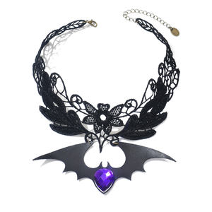 שרשרת תחרה שחורה גותית עבור Halloween מסיבה המבטא אדום אביזר אופנה - Product Image 6