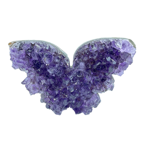 Cristales de racimo de geoda de amatista en forma de corazón de Uruguay pulido artesanías de cristal crudo para regalos de boda piedras curativas - Product Image 1