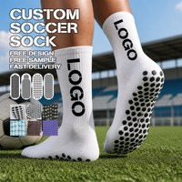 Chaussettes de football à compression avec logo personnalisé, chaussettes de football pour joueurs, entraînement