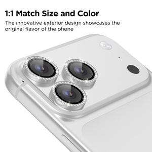 ฟิล์มกันรอยเลนส์กล้องโลหะเพชร 9H สำหรับ iPhone 17 16 Pro Max คุณภาพสูง ขายดีจากโรงงาน (OEM) - Product Image 3