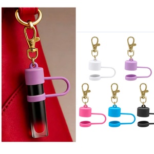 Portabálsamo labial portátil con brillo, llavero para bálsamo labial, protector de brillo labial, llavero para <span class=keywords><strong>Laneige</strong></span> Glossier - Product Image 1