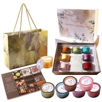 Bougie d'aromathérapie semi-artisanale transfrontalière, ensemble d'humeurs arc-en-ciel sept jours, multi-parfums, cadeau de mariage, d'anniversaire, de fête