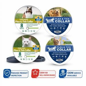 Collier pour <span class=keywords><strong>chat</strong></span> et chien, produit fini, inspection, déparasitage, tissu robuste et durable, sangle réglable, rembourrage doux, collier pour animaux de compagnie pour l'extérieur - Product Image 6