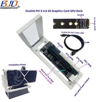 Carte adaptateur de station d'accueil pour carte graphique externe d'ordinateur portable Oculink GEN4 PCIe 4.0 16X + convertisseur de port M.2 NVME M-Key vers SFF-8612