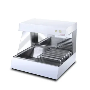 OEM Hot selling Commerical Stainless Steel Chip Dump Station Counter Top French Fries Display Warmer