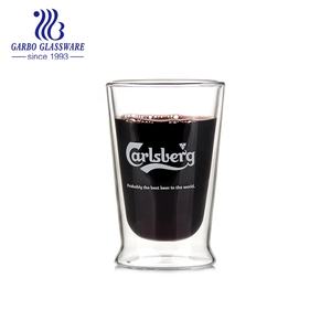 16oz vetro borosilicato resistente al calore logo personalizzato premium a doppia parete <span class=keywords><strong>bicchieri</strong></span> per caffè e caffè <span class=keywords><strong>Espresso</strong></span> acqua calda potabile - Product Image 6