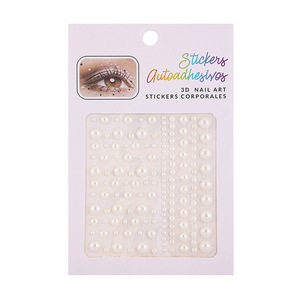 Joyas Faciales para Festivales de Música, Tatuajes Temporales de Perlas, Adhesivos de Piedras y Acrílico para Accesorios de Maquillaje de Fiesta - Product Image 1