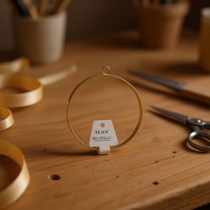 Anello in metallo Ilan da 20 cm, rotondo, in ferro, per decorazioni e artigianato - Product Image 2