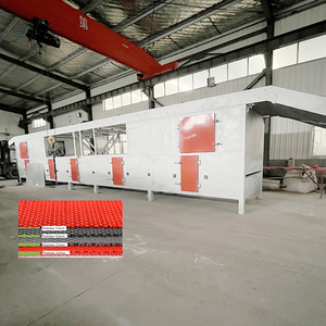 Machine de fabrication de tapis de sol pour <span class=keywords><strong>piscine</strong></span>, machine de production de tapis d'extérieur imperméable en PVC S - Product Image 2